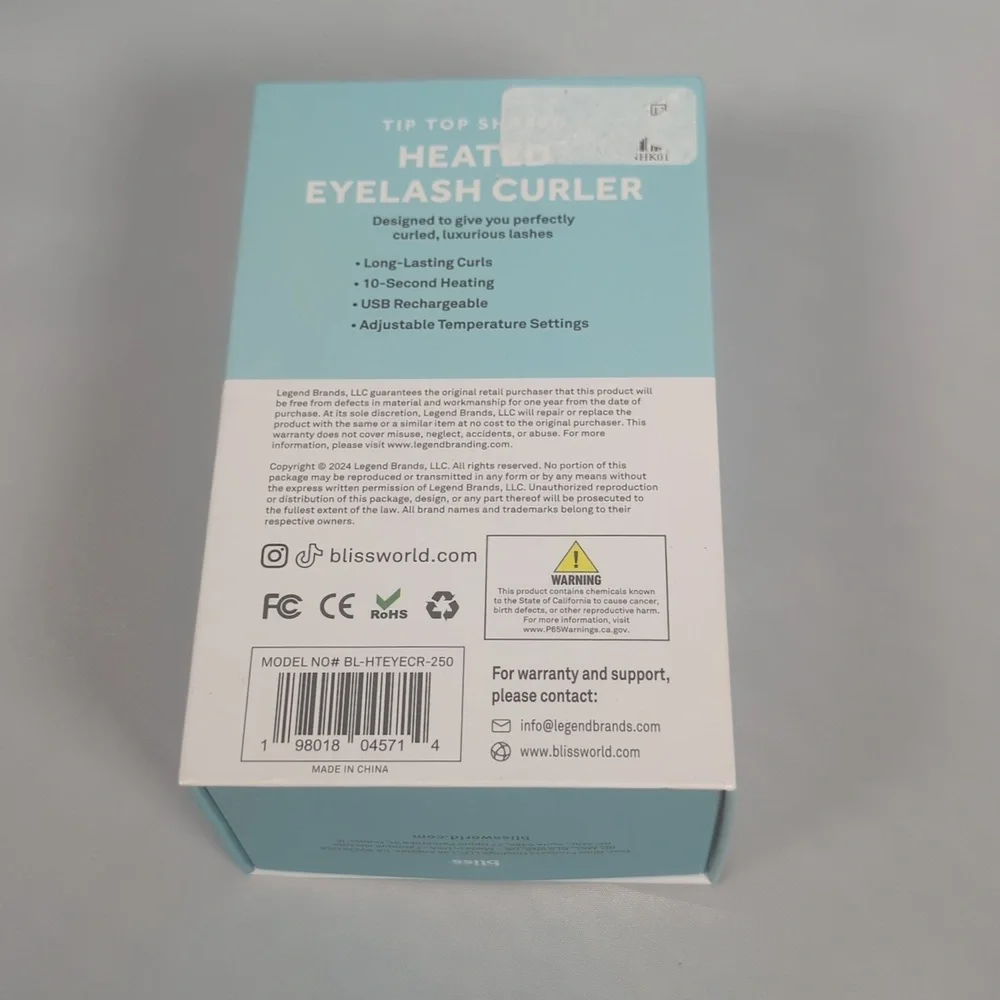 Bliss Tip Top Shaped Heated Eyelash Curler